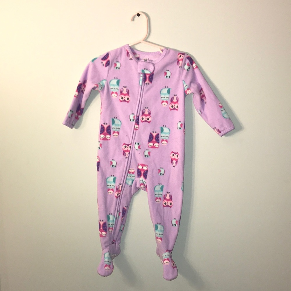 Purple Owl print sleeper🎀
